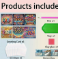 Preview: Diamond Painting 6-teiliges 2026 Neujahrs-Karten